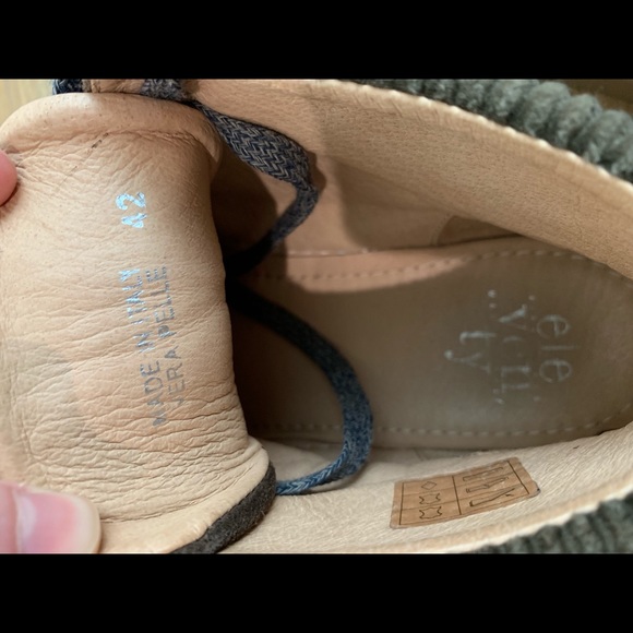 Eleventy Men’s Suede High Top Sneaker w/ corduroy - Picture 4 of 6